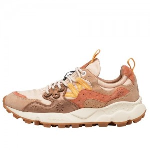 Brown Flower Mountain Yamano 3 Women's Sneakers | AJV865PM