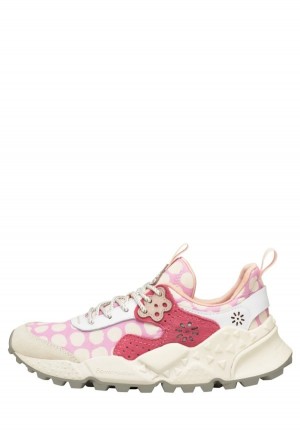 Pink Fuchsia Flower Mountain Kotetsu Women's Sneakers | OIU7875KV