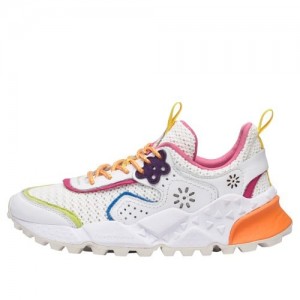 White Flower Mountain Kotetsu Women's Sneakers | EQA4425BM