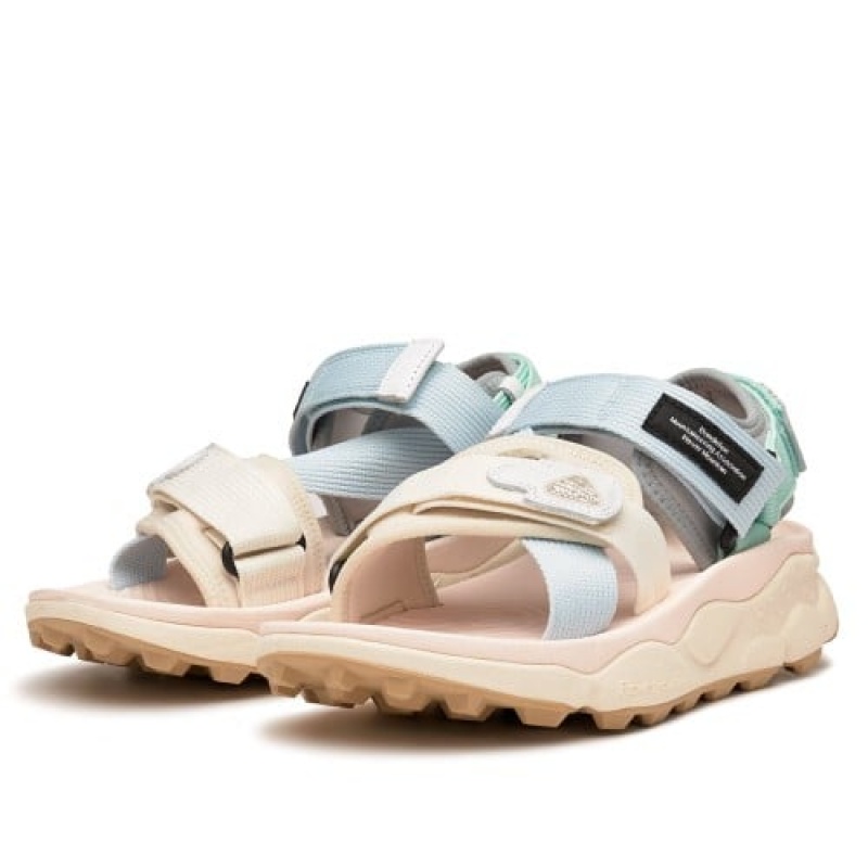 Beige Flower Mountain Nazca 2 Women's Sandals | UFE7584WX