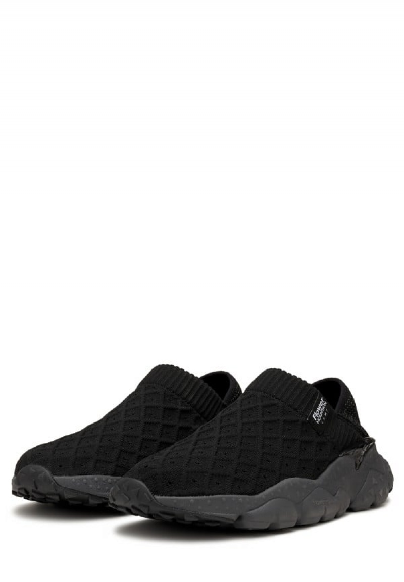 Black Flower Mountain Camp Men's Sneakers | HOH3294TT