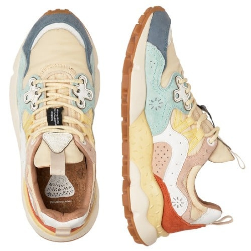 Blue Flower Mountain Yamano 3 Women's Sneakers | MCF7025SE