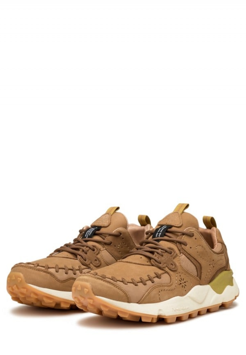 Brown Flower Mountain Yamano Uni Uw Men's Sneakers | KYN2524YN