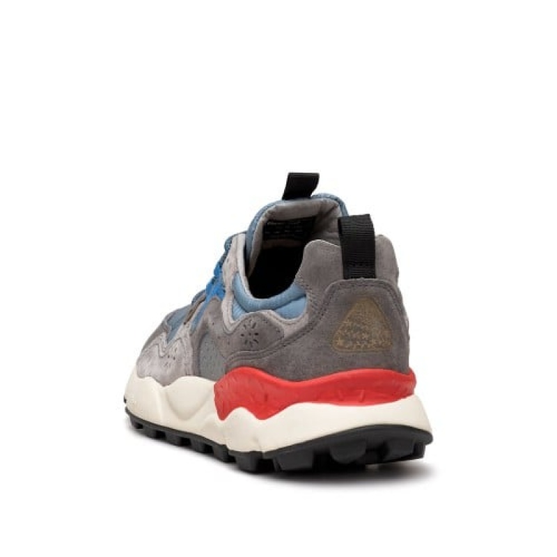 Grey Flower Mountain Yamano 3 Men's Sneakers | QSB1715XO