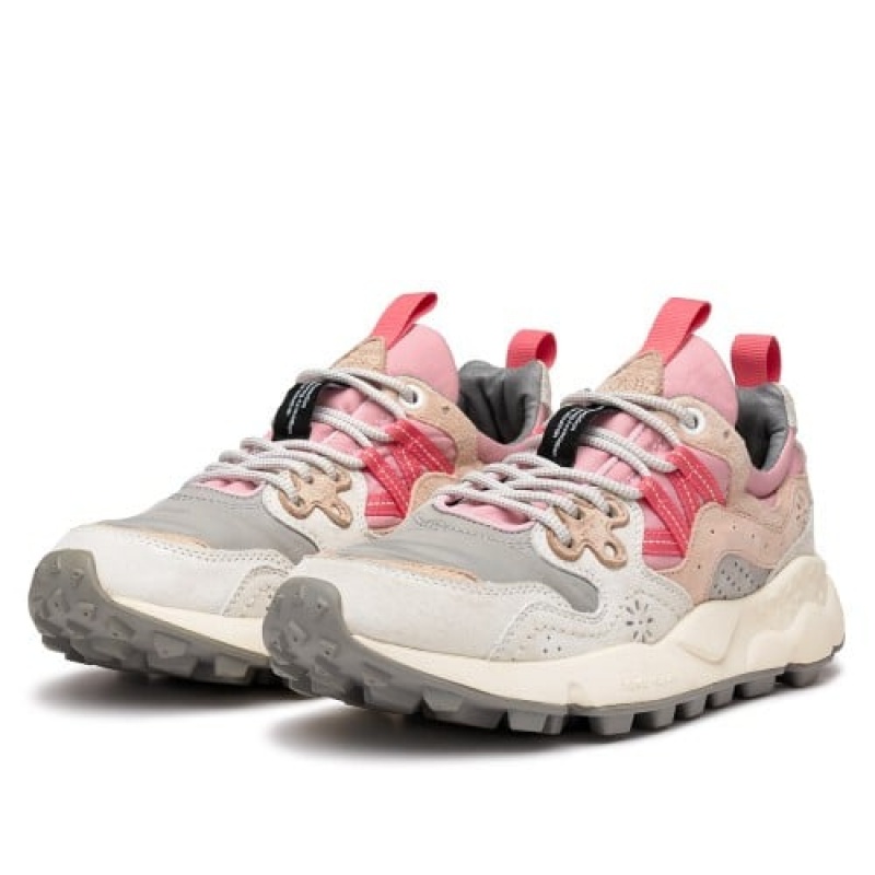 Grey Flower Mountain Yamano 3 Women's Sneakers | LDQ3290ND