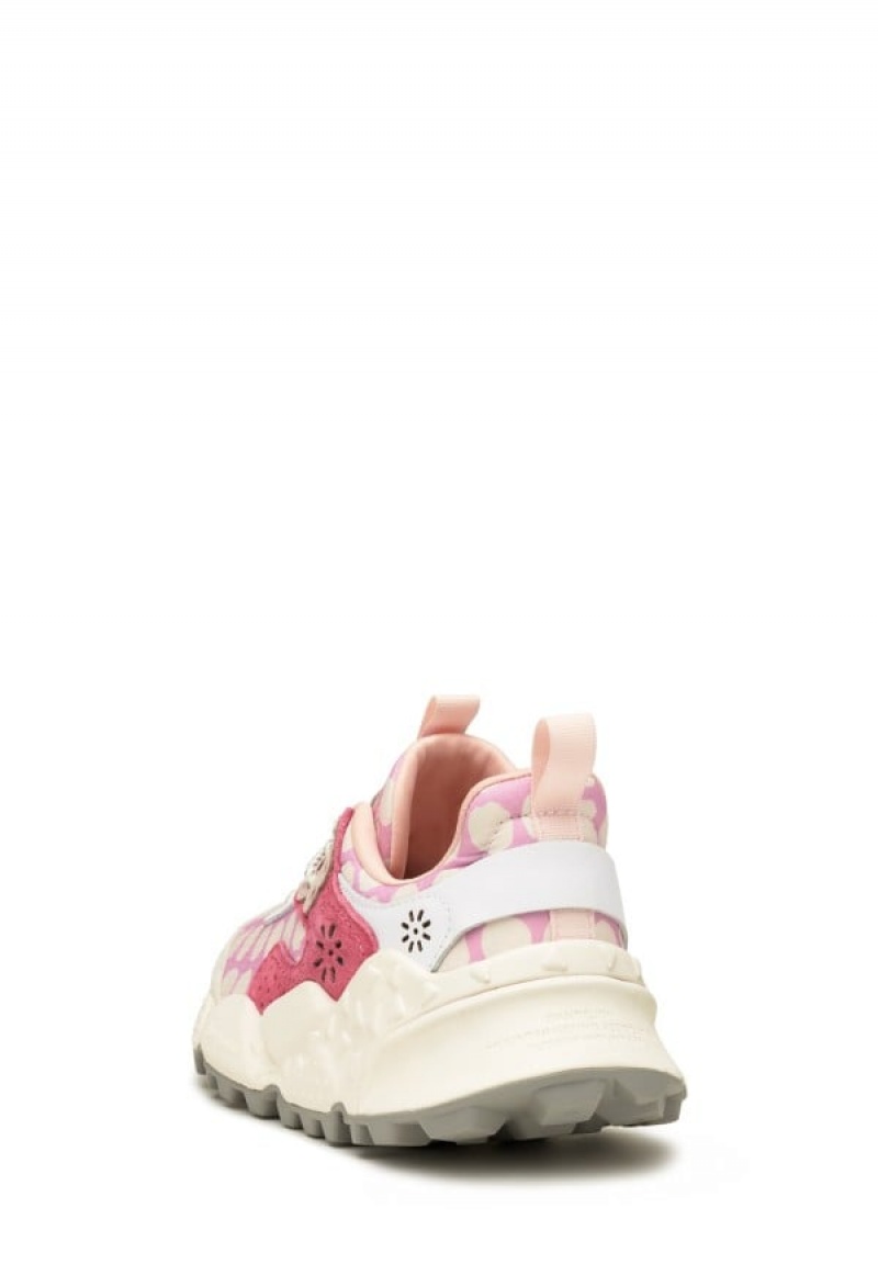 Pink Fuchsia Flower Mountain Kotetsu Women's Sneakers | OIU7875KV