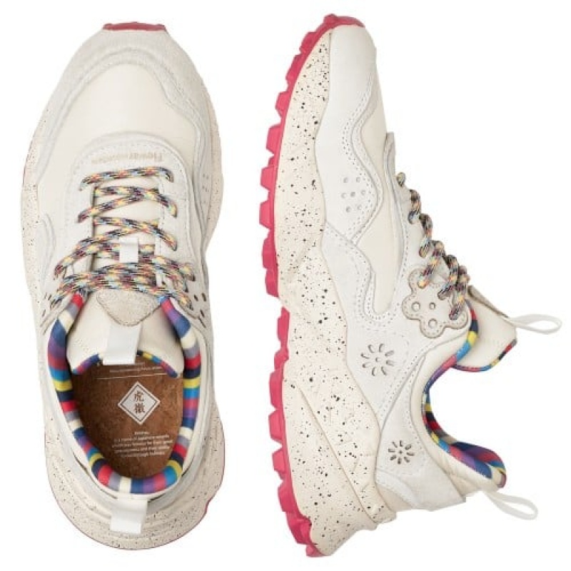 White Flower Mountain Kotetsu Women's Sneakers | RSQ3520DF