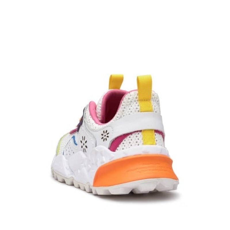 White Flower Mountain Kotetsu Women's Sneakers | EQA4425BM