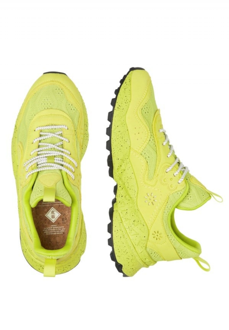 Yellow Flower Mountain Kotetsu Uni Men's Sneakers | ZLH54100TH