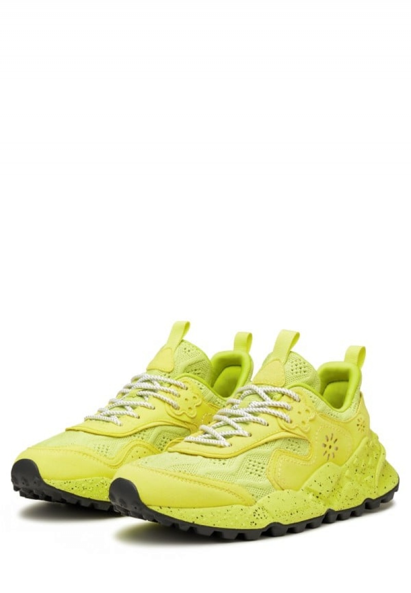 Yellow Flower Mountain Kotetsu Uni Men's Sneakers | ZLH54100TH